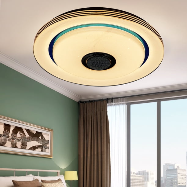 Lámpara De Techo Led De Ahorro De Energía Para Habitación De Techo Redonda Con Bluetooth, Luz Natural Blanca Para El Cuidado De Los Ojos Para El Hogar, La Oficina Y El Hotel Serendint HA016317-00