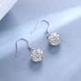 thumbnail image 1 of Pendientes con colgante de bola de plata de ley 925 para mujer, adolescente, niña, pendientes de bola brillantes, par de 8 mm Sailing Electrónica, 1 of 5