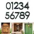 thumbnail image 4 of Adhesive Glossy 3D House Number Door Plate Sign Outdoor Hotel Room Number Black 2, 4 of 4