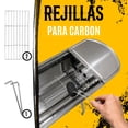 thumbnail image 2 of Asador De Carbon De Acero Inoxidable Portatil Y Plegable, 2 of 10