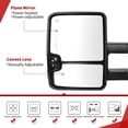 thumbnail image 2 of Espejo de remolque YITAMOTOR compatible con Silverado 2014-2018, 2 of 8