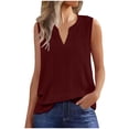 thumbnail image 3 of Avtoify Women's Tank Top Loose Sleeveless V Neck Spaghetti Strap Tank Casual Eyelet Summer V-Neck Tank Top, 3 of 10