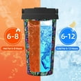 thumbnail image 5 of Logiee Watercolor Floral Paisley Print Stainless Steel Coffee Tumbler, Travel Coffee Mug, Insulated Coffee Mug with Lid, Spill Proof Coffee Cup, Portable Thermal Mug, 5 of 8