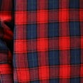 thumbnail image 4 of ZCFZJW Plaid Flannel Shirt for Men Long Sleeve Men's Casual Button-Down Shirt Soft Cotton Plaid Jackets Regular Fit with Pockets Red XXXL, 4 of 4