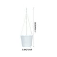 thumbnail image 2 of STRANDCHIC White Iron Hanging Flower Bucket Decorative Wall Mounted Planter for Home Balcony Indoor Decor, 2 of 8