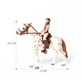 thumbnail image 1 of Realistic Horse Set with Rider ,Saddle,Bridle Farm Animal Model Figures Decoration Cake Topper Educational Toys For Kids, 1 of 5