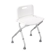 Bath Bench with Back, Assembled, 1 ea