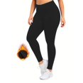 thumbnail image 2 of Plus Size Fleece Lined Leggings with Pockets for Women, Thermal High Waisted Workout Yoga Pants Tummy Control Ladies Comfy Plus Size Trendy Outfits Lightweight Cute Fashion Dressy Clothes, 2 of 9