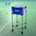 thumbnail image 3 of Tennis Training Device Cart Adjusable Height Tennis Ball Storage Box 160 PCS Baseball Movable Basket Storage Basin, 3 of 7