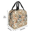 thumbnail image 2 of Pofeuu Floral Paisley Print Lunch Bag Lunch Box Large Capacity Insulated Lunch Bag for Adult, Leakproof Reusable Lunch Tote Bags for Work, 2 of 5