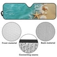 thumbnail image 5 of Uorisanigo Starfish Shell Windshield Sun Shade for 2018-2025 Jeep Wrangler JL JLU & 2020-2025 Jeep Gladiator Windshield Shade Heat Shield Cover Bolck UV Rays & Protect Car Accessories, 5 of 7