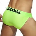 thumbnail image 2 of JOCKMAIL Men's Briefs Athletic Triangle Briefs Mesh Breathable Low Rise Jockstrap Underwear Nylon Jock Strap Mens Underwear, 2 of 6