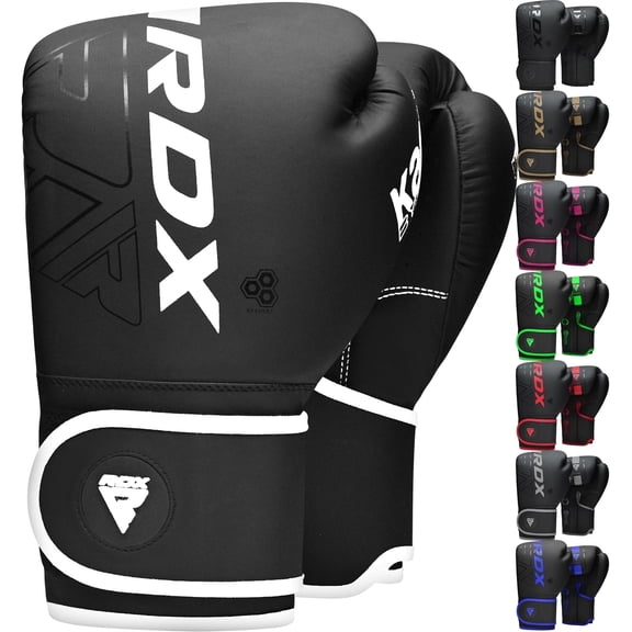 RDX Boxing Gloves for Men & Women | Pro Training Sparring Gloves, Maya Hide Leather Muay Thai | MMA Kickboxing, Unisex Punching Gloves with Thick Padding for Boxing 8 10 12 14 16 18 Oz