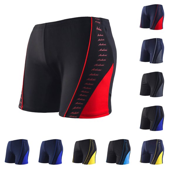 Men's Sport Casual Style Colour Block Holiday Swimming Shorts Board Suit Dissolving Mens Swim Trunks Mens Swim Trunks with Compression Liner Mens Swim Trunk Flag Overalls