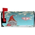 thumbnail image 4 of Christmas Gnome Tomte Standing with Red Heart Magnetic Mailbox Cover Valentines Mailbox Wrap Post Letter Box Cover Home Decorative for Standard Mailboxes, 4 of 6