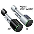 thumbnail image 2 of Smart Digital Door Lock Mortise DeadBolt With 2 Ways Adjustable Cylinder Length Fingerprint Password APP Key IC Card Unlock ,Corrosion-Resistant, 2 of 6