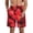 Strawberry Red, variant on Sunflower3 Men's Beach Shorts, Surfing shorts, Swim trunks, Quick Dry Swim Trunks for Surfing Beach Fun - Large