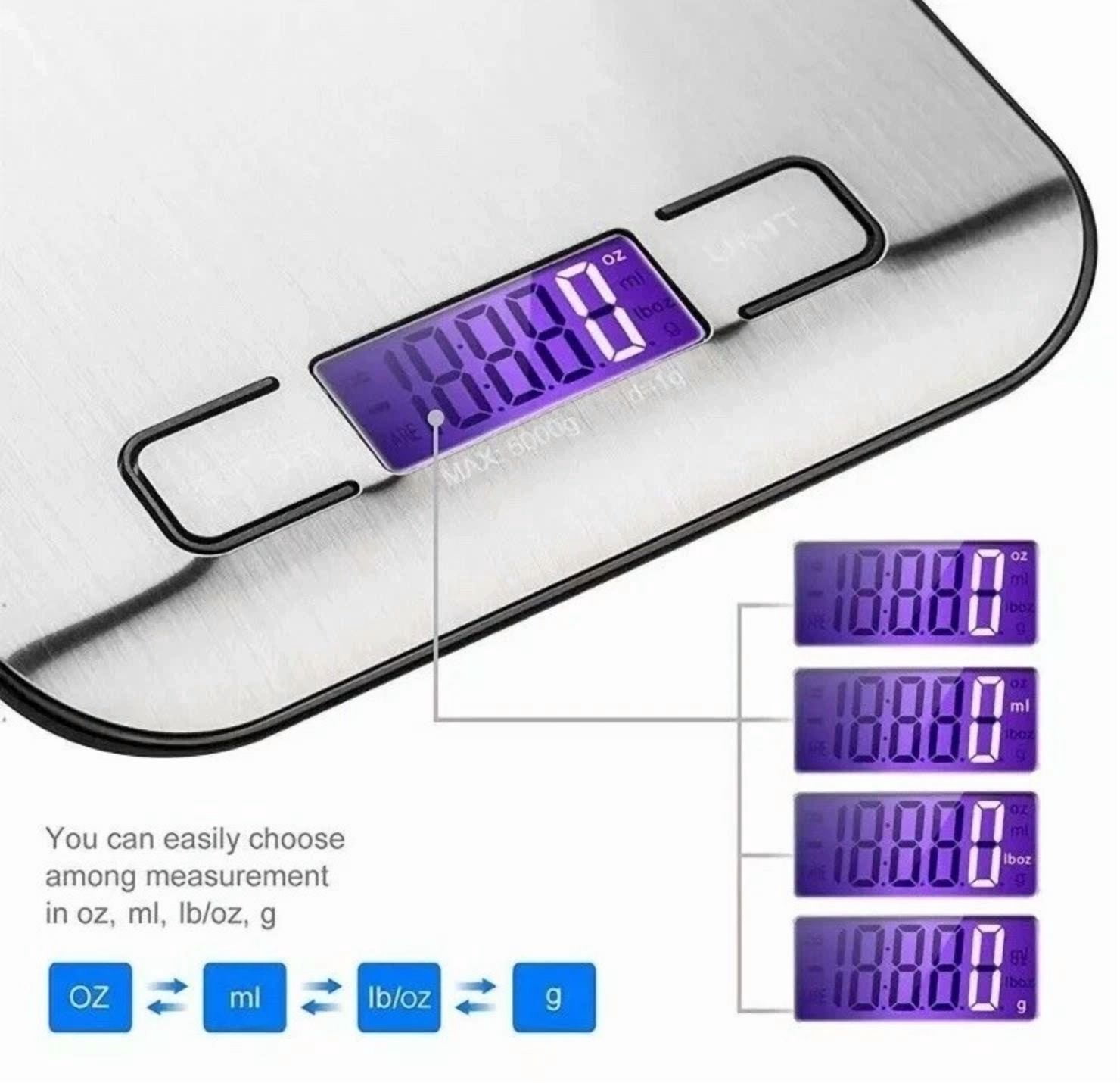Digital Electronic Kitchen Food Diet Postal Scale Weight Balance 5Kg / 1G 11Lb