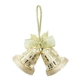 thumbnail image 4 of Campana Holiday Time 10 cm Campana Doble con Rayas Doradas, 4 of 4