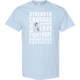 thumbnail image 3 of Inktastic Parkinson Disease Awareness Strength Courage and Support T-Shirt, 3 of 5
