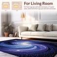 thumbnail image 2 of ODIKA 4' x 6' Machine Washable Non-Slip Area Rug, Cosmic Spiral High Traffic Rug, Blue, 136450, 2 of 7
