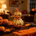 thumbnail image 5 of Gourd Lamp Mercury Glass Lighted Gourd 9 X 6 Inch for Indoor Fall Harvest Thanksgiving Home Party Decor, 5 of 8
