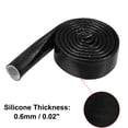 thumbnail image 4 of Cinta de Silicona fibra de vidrio 1' ID Calor Blindado Fuego Negro 5 pies Unique Bargains, 4 of 7