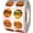 Orange, variant on Rubine Red Holographic Circle Dot Stickers, 0.5 Inch Round, 1000 Labels on a Roll