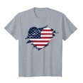 thumbnail image 4 of TOWED22 4th of July Shirts for Women American Flag 1776 Graphic Tees Casual Cap Sleeve USA Patriotic Tops(Grey,XXL), 4 of 4