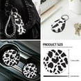 thumbnail image 7 of XYZCANDO Cow Spot Print Trash Can Lipstick Cover Handbrake Cover Fender Cover Seat Belt Cover Steering Wheel Cover Armrest Cover Car Cushion Cover Car Coasters Keychain Comfortable, 7 of 7