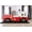 Red, variant on HMYG Twin Speed Jeep Design Bed with LED Lights and Metal Structure, Black