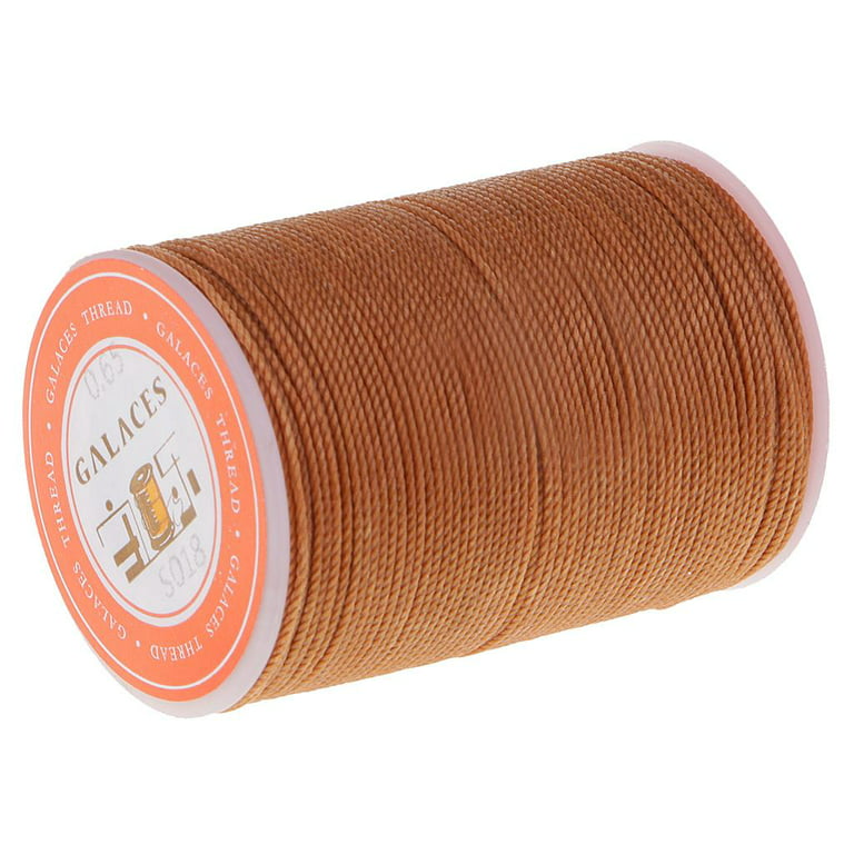 Leather Thread Made of Polyester, 0.65mm Thick, ed for Hand Sewing,  Saddlery Thread Ribbon ed Yarn Cord for Leather - Brown