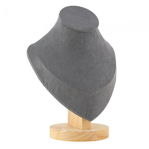 Exhibición de joyas Busto de maniquí Cadena Busto Soporte Base de madera Modelo de moda Estable 85x147x178cm