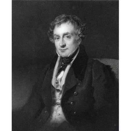 William Lawrence 1783 to 1867 English Surgeon & Anatomist Engraved by J Cochran After H Wyatt From the Book the Nation Poster Print 26 x 30