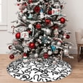 thumbnail image 5 of Sikiie Hand Drawn Snake 30-48 inches {designName} Print Christmas Tree Skirt Snowman Xmas Tree Skirt with Edge Christmas Decorations for Holiday Party48", 5 of 7