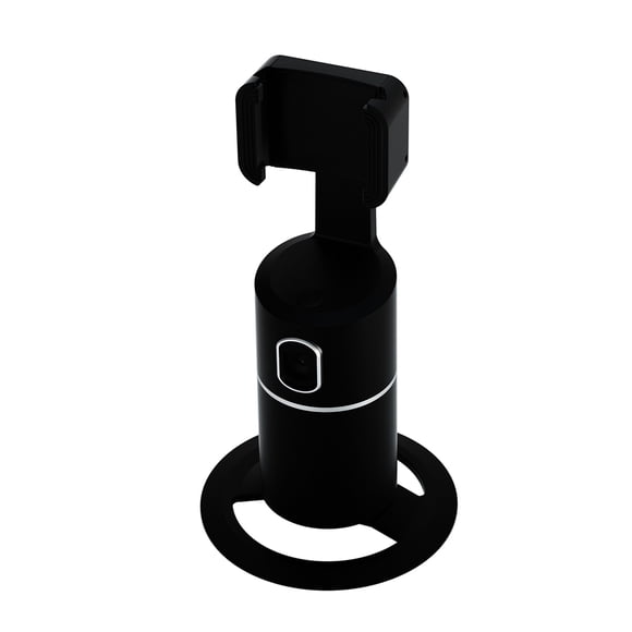 Matsuzay 1PC Apai Genie Auto Smart Selfie Stick 360 ° Soporte de seguimiento de objetos Rotación todo en Cámara de seguimiento facial Relojes inteligentes Negro