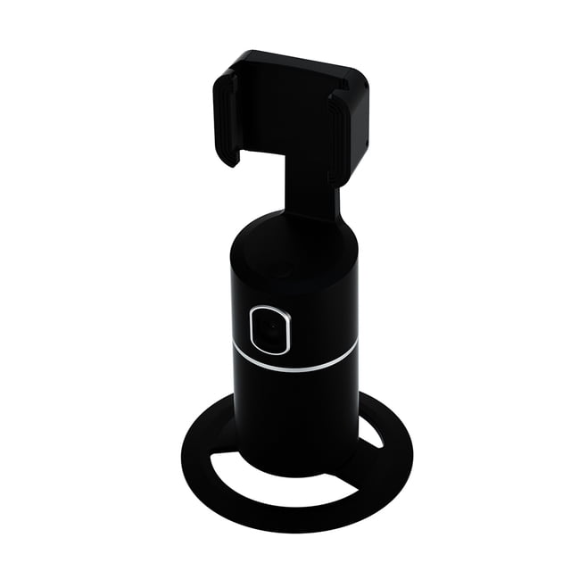 Matsuzay 1PC Apai Genie Auto Smart Selfie Stick 360 ° Soporte de seguimiento de objetos Rotación todo en Cámara de seguimiento facial Relojes inteligentes Negro