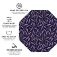 thumbnail image 3 of Pofeuu Lavender Flowers Print Coasters for Drinks, 4Pack PU Leather Coasters, Bar Drink Coasters for Tabletop Protection, Furniture from Damage-Octagon, 3 of 6