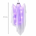 thumbnail image 4 of Large Hanging Layer Tulle Ghost Ornament Halloween Light Up Ghost Decor 47.20 Inch Tall Floating Ghost Decor with LED Lights for Tree Porch Window Outdoor Halloween Yard Party Decor, 4 of 6