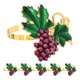 thumbnail image 2 of Purple Grape Napkin Rings Set Zinc Alloy for Dinner Table Decoration Elegant and 6pcs, 2 of 4