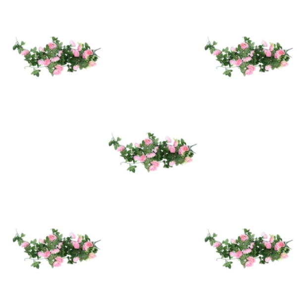 Injueey Planta de flores artificiales, rosas falsas, plantas de boda, rosa colgante decorativa, bricolaje, balcón, restaurante, sala de estar, Type2 NO2