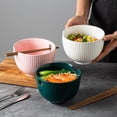 thumbnail image 6 of Ceramic Ramen Bowl with Matching Chopsticks, Soup Bowls for Udon Soba Pho  Noodles, Dishwasher and Microwave Safe, 28 oz (1-Bowl-), 6 of 6