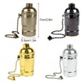 thumbnail image 3 of Transemion Light Socket Bulb Base Lantern Holder Vintage Improvement Smooth Surface Decorative Multicolored Lighting Fixture Type 3 1Set, 3 of 6