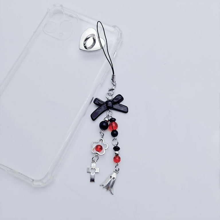 MANNYA Y2K Keychain Eye Catching Black Bowknot Keychain MANNYA Y2K Keychain Eye Catching Black Bowknot Keychain