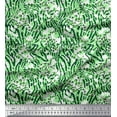 thumbnail image 1 of Soimoi Green Rayon Fabric Leopard & Wild Animal Skin Fabric Prints by Yard 56 Inch Wide, 1 of 3