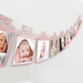 thumbnail image 1 of Cribun 12 Month Photo Banner, First Birthday Decoration, Milestone Photo Banner for First Birthday Party, Great (Pink), 1 of 8