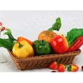 thumbnail image 3 of 3Pcs Artificial Bell Peppers Veggie Colorful Bell Peppers for Decoration, Decorative Vegetables, Red Green Yellow Bell Peppers, 3 of 13