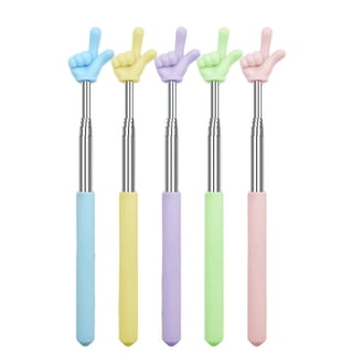 YNR Lot De 4 Pointeurs De Doigts Extensibles Rétractables Pour Enseignants Et Conférences