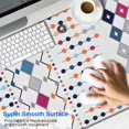 thumbnail image 2 of Long Mouse Pads for Desk,Colorful Geometric Diamond Pattern Desk Mats on Top Of Desks, Desk Mouse Pad Extra Large with 3mm Non-Slip Base and Stitched Edge for Gaming,Office,Work,Home 47.3"x23.6", 2 of 6