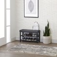 thumbnail image 1 of neatfreak! Fabric Upholstered Shoe Storage Bench, 1 of 9